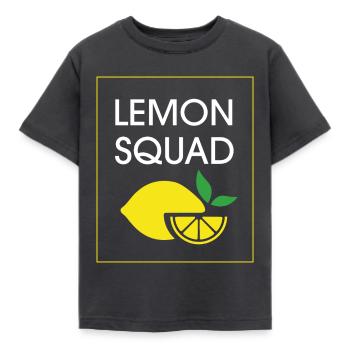 Sommer Zitrusfrüchte Exotische Zitronenlimonade - Kinder T-Shirt - Dunkelgrau - Vorne - AI Model Kid Female (0cm)