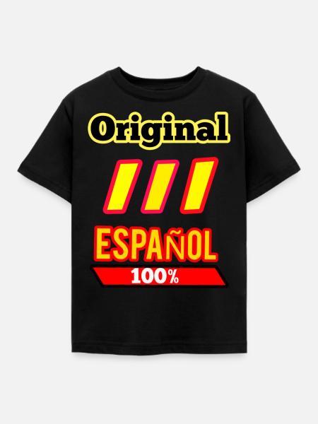 Original Spanisch - Kinder T-Shirt - Schwarz