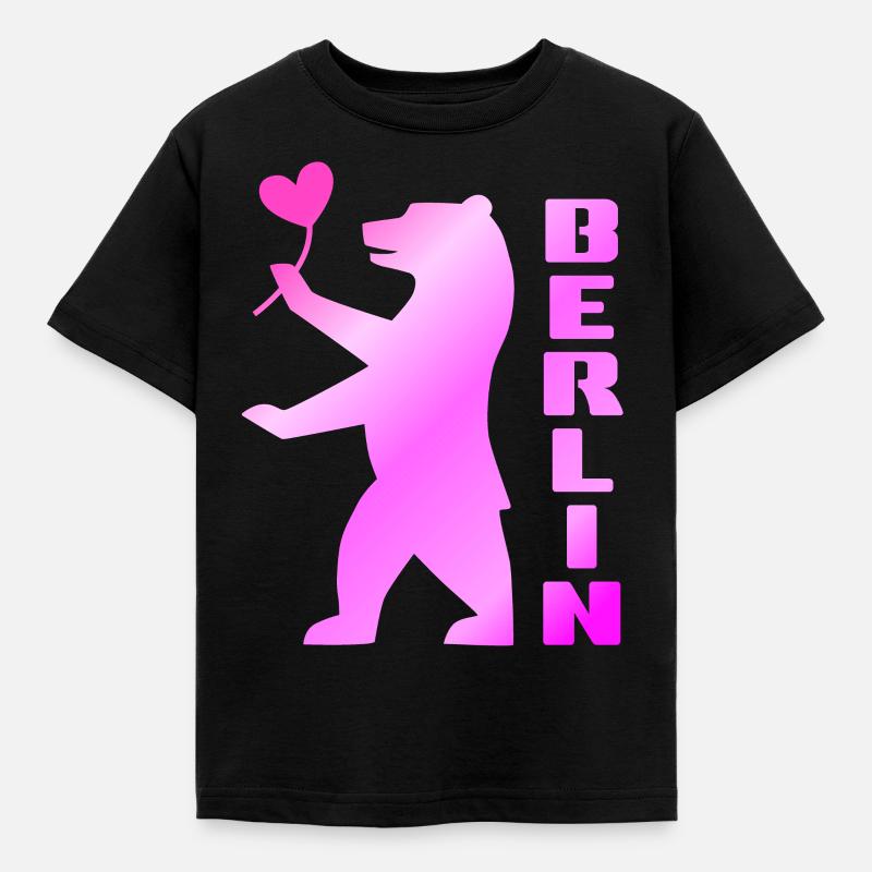 Berlin Ours de Berlin - T-shirt Enfant - noir