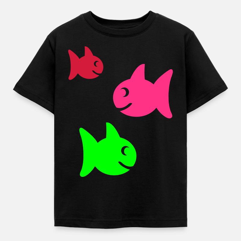 poisson - T-shirt Enfant - noir