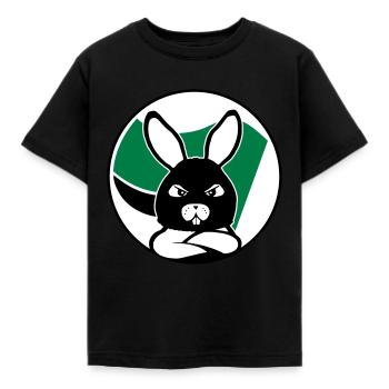 Antispe Bunny - Kids' T-Shirt - black - Front - AI Model Kid Female (0cm)