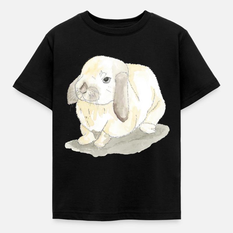 Rabbits - Kids' T-Shirt - black