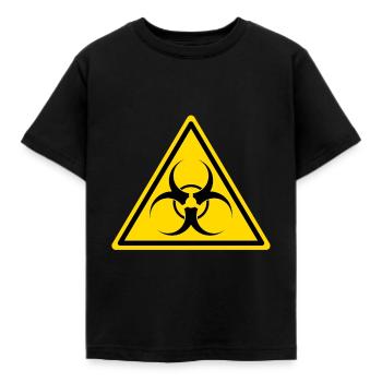 Biohazard Symbol Geburtstag Geschenk T-Shirt - Kinder T-Shirt - Schwarz - Vorne - AI Model Kid Female (0cm)