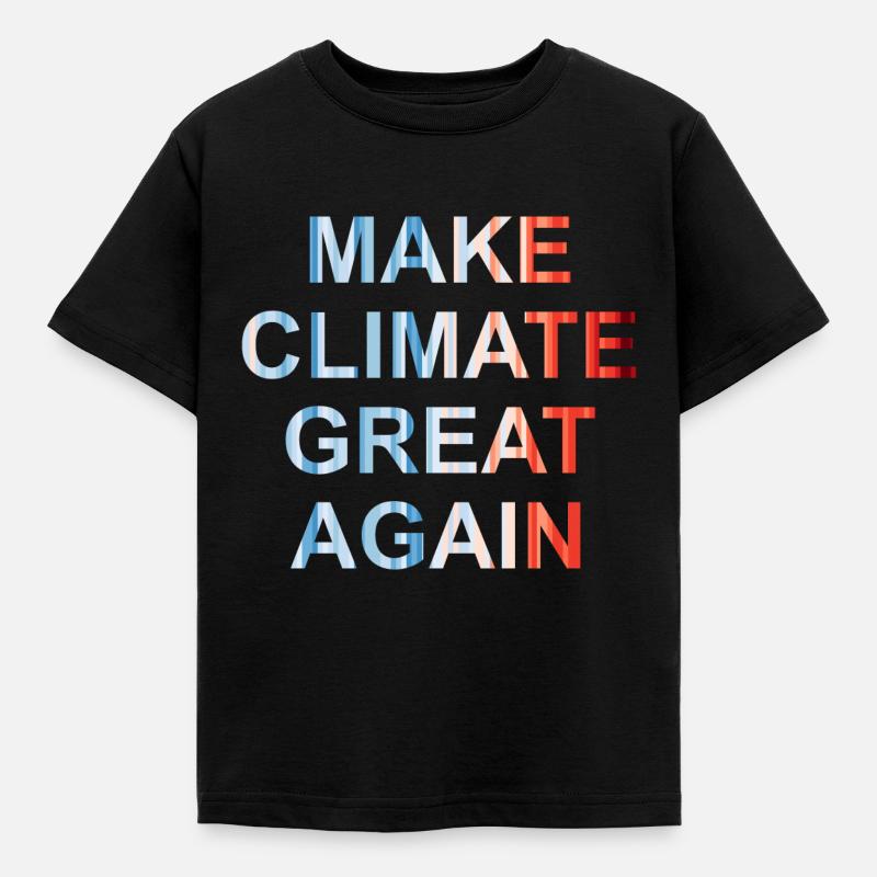 Make climate great again - Kinder T-Shirt - Schwarz
