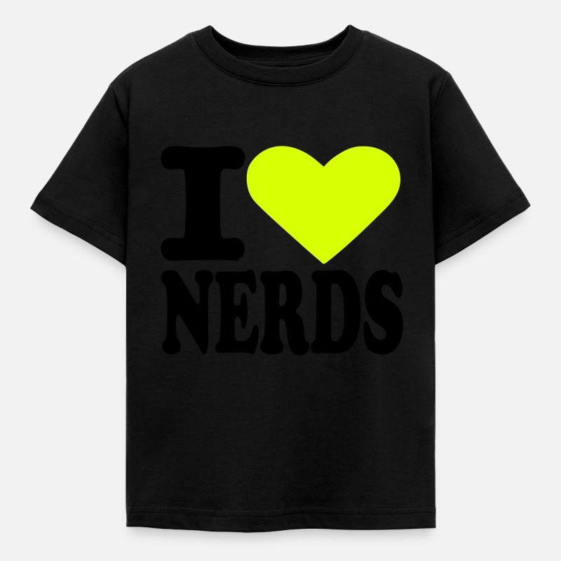 Nerd - Kinder T-Shirt - Schwarz
