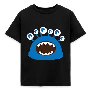 Süßes Monster Geschenkidee Kinder viele Augen - Kinder T-Shirt - Schwarz - Vorne - AI Model Kid Female (0cm)