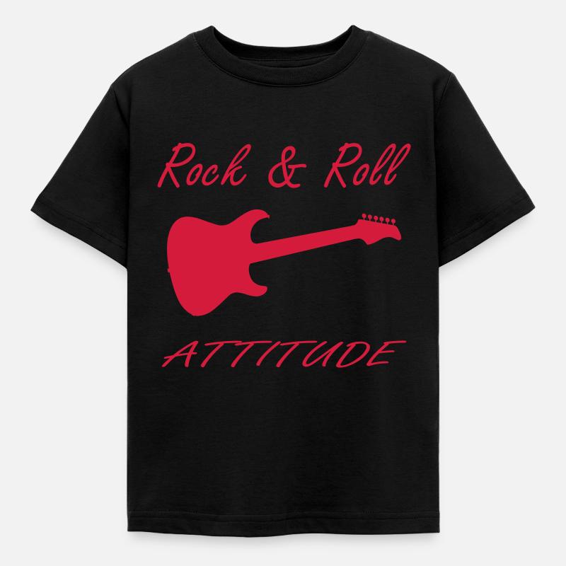 rock - Kinder T-Shirt - Schwarz