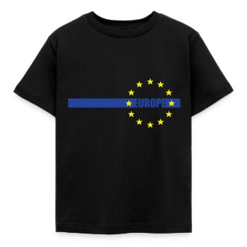 Europe UE Idées cadeaux de l'Union européenne - T-shirt Enfant - noir - Devant - AI Model Kid Female (0cm)