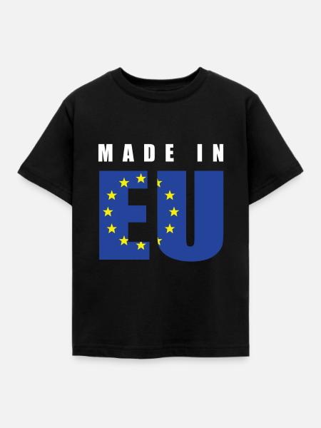 Made in EU Sterne Europäische Union Geschenkidee - Børne-T-shirt - sort