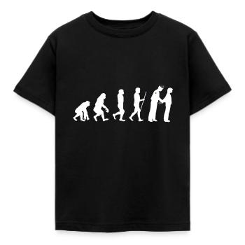 Polizei Evolution Entwicklung lustige Geschenkidee - Kinder T-Shirt - Schwarz - Vorne - AI Model Kid Female (0cm)