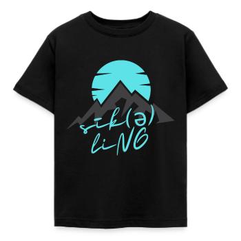 Cycling is a passion - Kids' T-Shirt - black - Front - AI Model Kid Female (0cm)