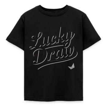 LUCKY DRAW - Kids' T-Shirt - black - Front - AI Model Kid Female (0cm)