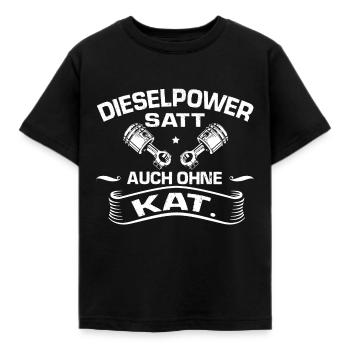 DIESEL POWER - Kinder T-Shirt - Schwarz - Vorne - AI Model Kid Female (0cm)