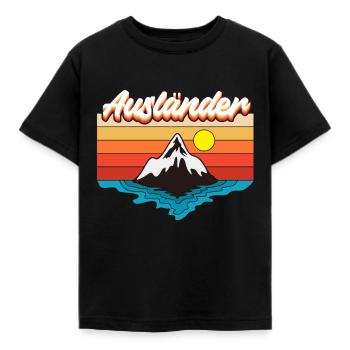Sunset Ausländer - Kinder T-Shirt - Schwarz - Vorne - AI Model Kid Female (0cm)