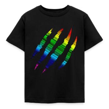 Rainbow Scratch Track - Kinder T-Shirt - Schwarz - Vorne - AI Model Kid Female (0cm)