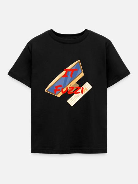 IT Fuzzi - Kinder T-Shirt - Schwarz