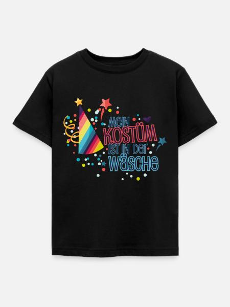 Mein Kostüm Wäsche - Kinder T-Shirt - Schwarz