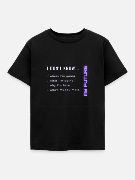 Future - Kinder T-Shirt - Schwarz