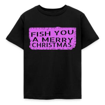 Fan de dinosaure de pêche à la ligne présent mignon - T-shirt Enfant - noir - Devant - AI Model Kid Female (0cm)