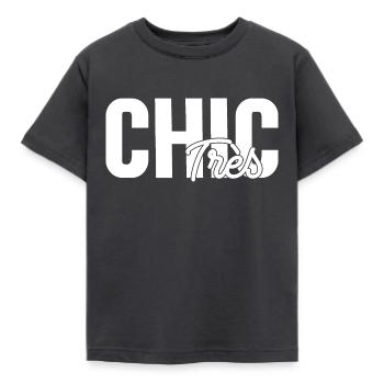 Very chic - Kids' T-Shirt - dark grey - Front - AI Model Kid Female (0cm)
