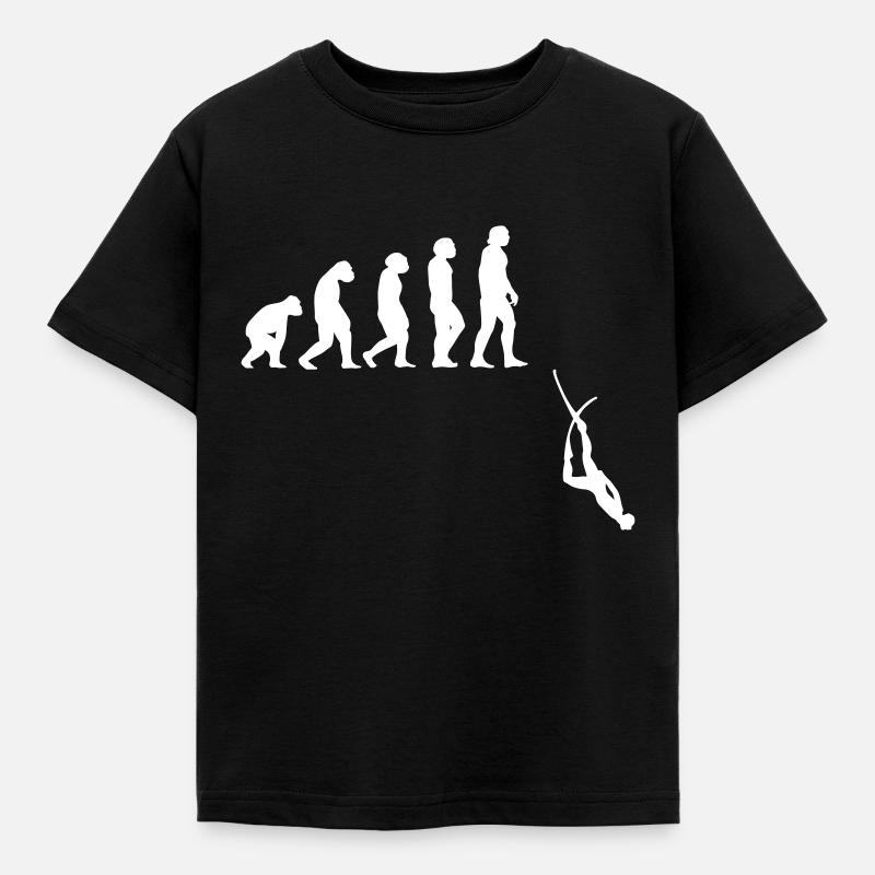 Évolution de l'apnée plongée - T-shirt Enfant - noir