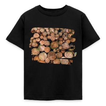 lumberjack - Kids' T-Shirt - black - Front - AI Model Kid Female (0cm)