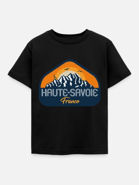 Haute Savoie - Kinder T-Shirt - Schwarz