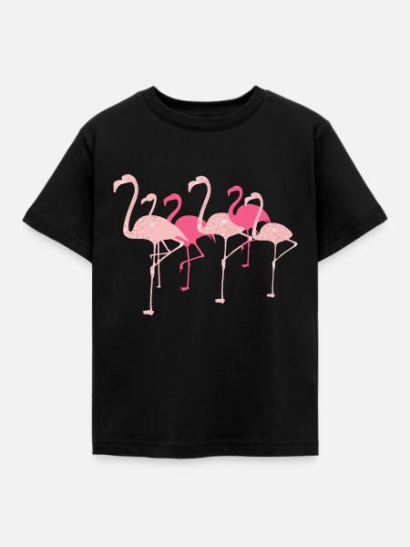 Flamingo Flamingo - Kinder T-Shirt - Schwarz