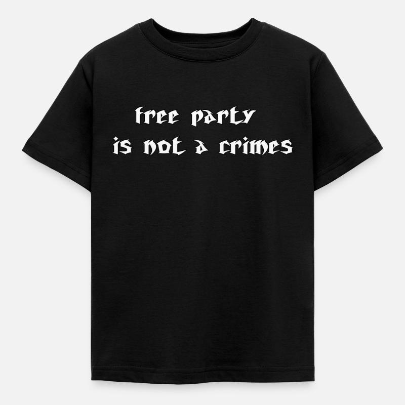 freeparty1 - T-shirt Enfant - noir