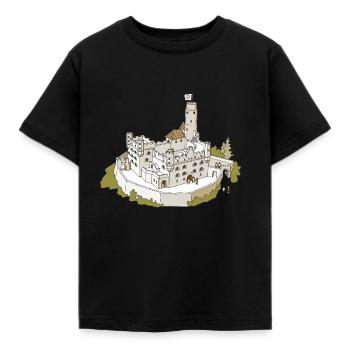 Sunshine Castle - Kids' T-Shirt - black - Front - AI Model Kid Female (0cm)