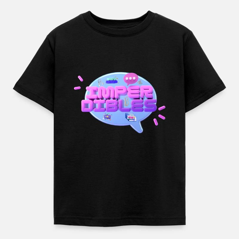 3D - Kinder T-Shirt - Schwarz