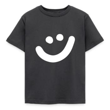 Croquis de sourire Happy Fun Joy Symbole de sourire - T-shirt Enfant - charbon - Devant - AI Model Kid Female (0cm)
