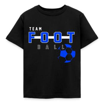 Team foot 2 - T-shirt Enfant - noir - Devant - AI Model Kid Female (0cm)