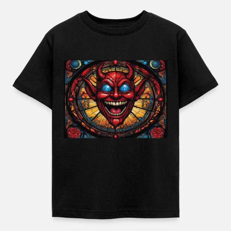 Red Head Devil - Kids' T-Shirt - black