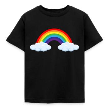 Regenbogen nach dem Gewitter- ApriNoeScor - Kinder T-Shirt - Schwarz - Vorne - AI Model Kid Female (0cm)