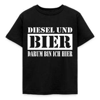 DIESEL POWER - Kinder T-Shirt - Schwarz - Vorne - AI Model Kid Female (0cm)