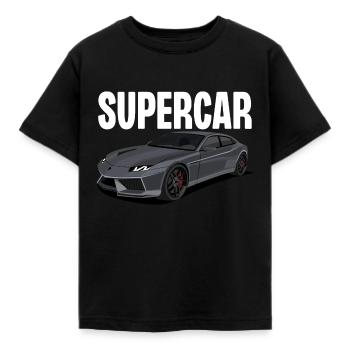 Supercar - Kids' T-Shirt - black - Front - AI Model Kid Female (0cm)