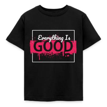 alles ist gut - Kinder T-Shirt - Schwarz - Vorne - AI Model Kid Female (0cm)