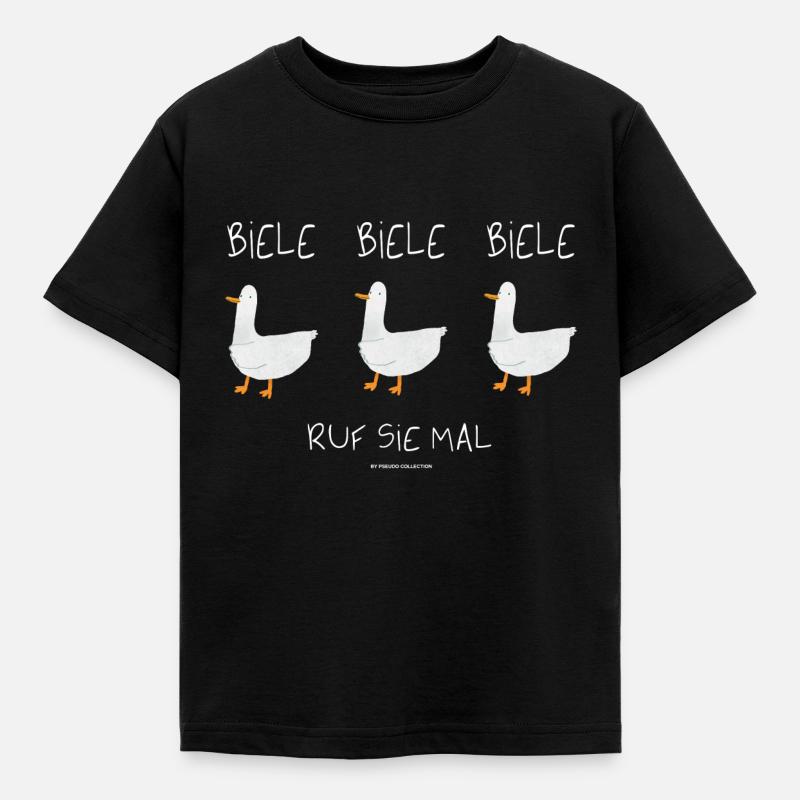 Biele Biele Biele Ruf sie mal - Kinder T-Shirt - Schwarz