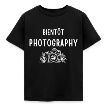 Bientot photography - T-shirt Enfant - noir - Devant - AI Model Kid Female (0cm)