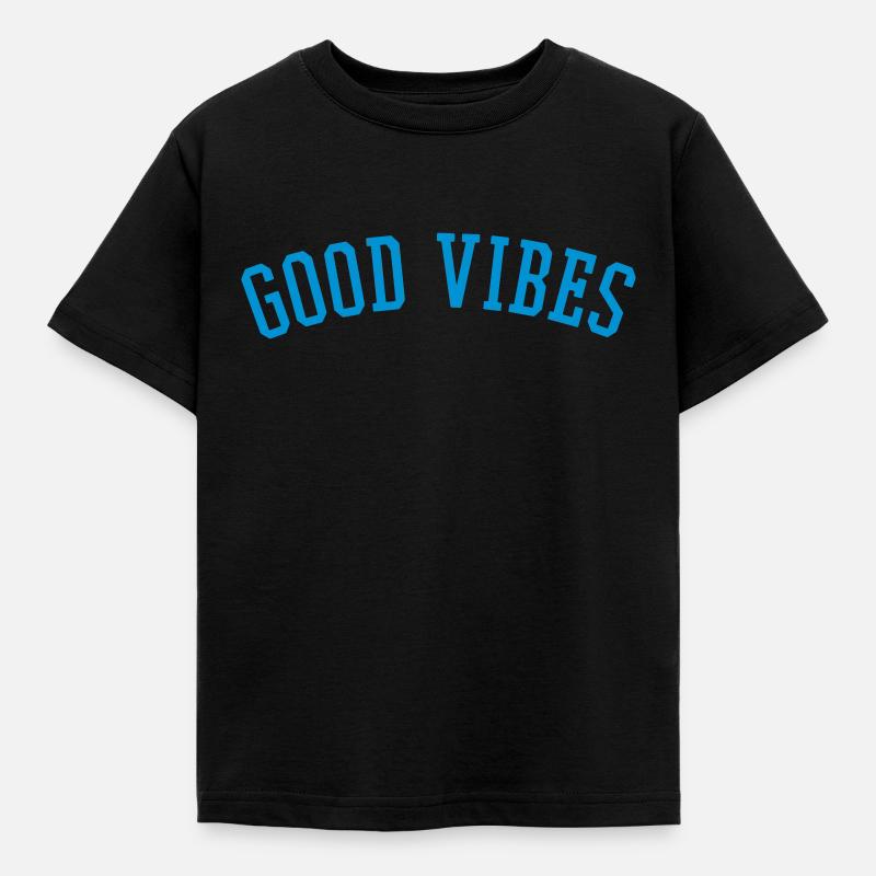 Good Vibes - Kinder T-Shirt - Schwarz