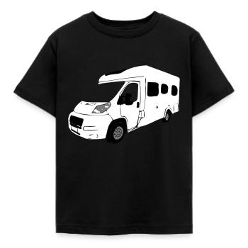 Recreational vehicle - Kids' T-Shirt - black - Front - AI Model Kid Female (0cm)