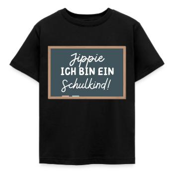 Schulkind Einschulung Schulanfang Mädchen Jungen - Kinder T-Shirt - Schwarz - Vorne - AI Model Kid Female (0cm)