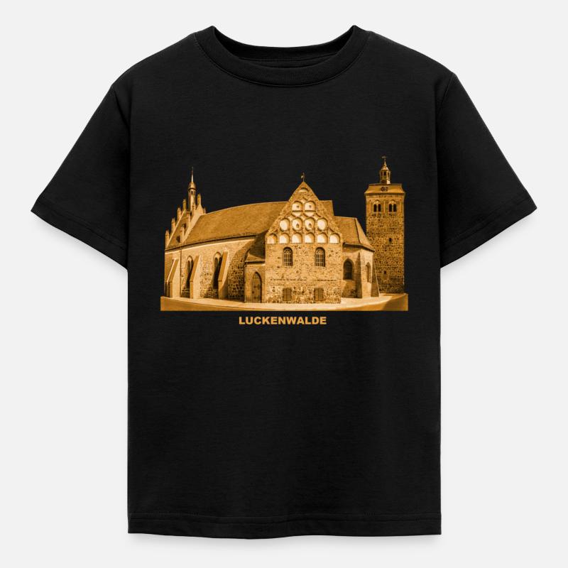 Luckenwalde Marktturm Kirche Fläming Brandenburg - Kinder T-Shirt - Schwarz