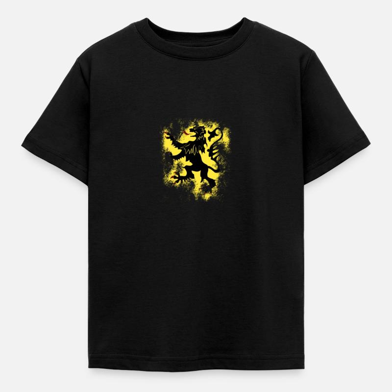 Nord-Pas-De-Calais effacé - T-shirt Enfant - noir