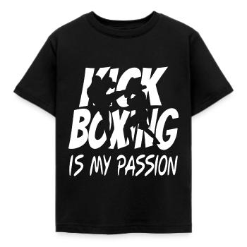 Kickboxer kickboxing - Kids' T-Shirt - black - Front - AI Model Kid Female (0cm)