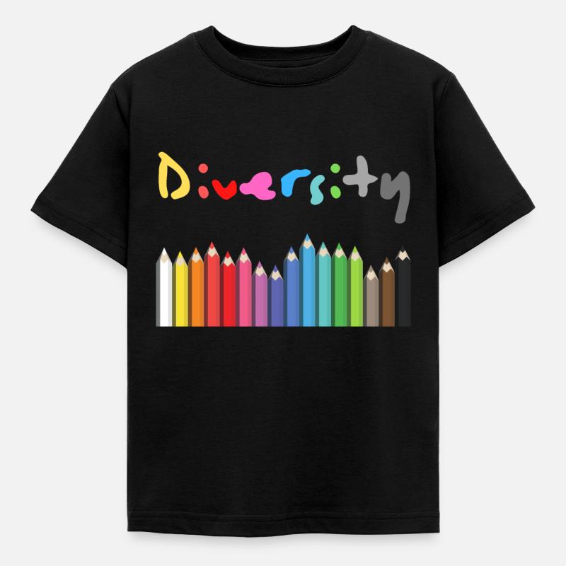 Diversity Gift and Gift Idea - Kids' T-Shirt - black