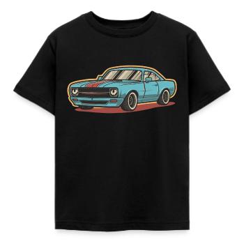 AUTOS - Kinder T-Shirt - Schwarz - Vorne - AI Model Kid Female (0cm)