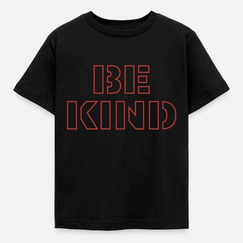Be kind - Kinder T-Shirt - Schwarz