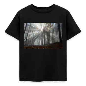L’éclat de la forêt - T-shirt Enfant - noir - Devant - AI Model Kid Female (0cm)